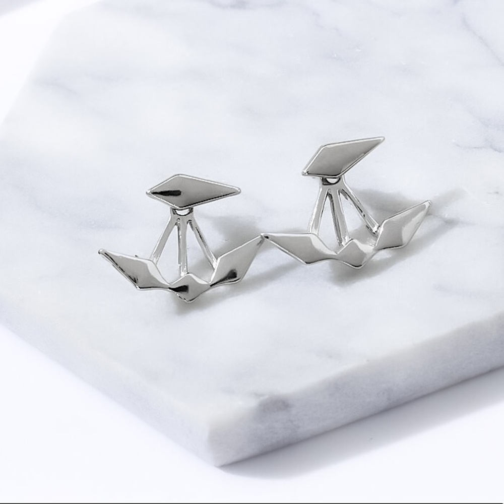 ⚜️𝟯𝟬%𝗢𝗙𝗙 𝗯𝘂𝗻𝗱𝗹𝗲𝘀 𝟯+⚜️ NEW Unique Shape Geometric Jacket Earrings - Picture 4 of 13